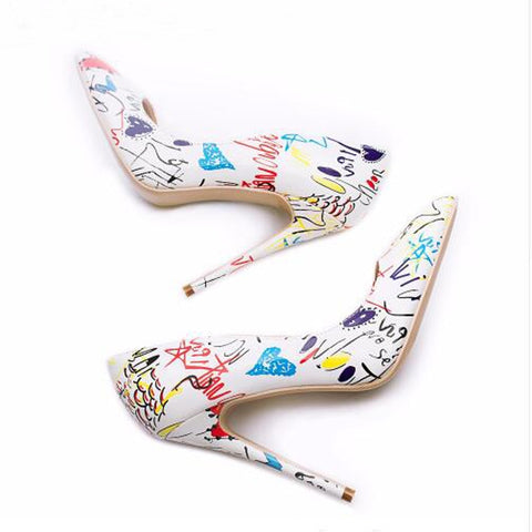 Graffiti Heels shoes